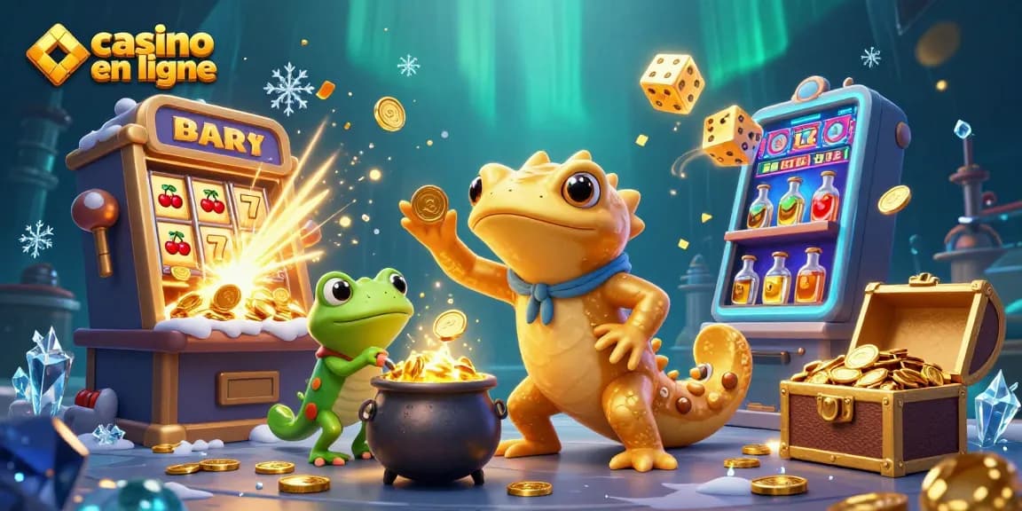 Des jeux de casino en ligne vous promettent des gains dorés avec cette scène magique
