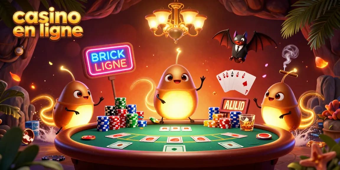 Les vers luisants illuminent un casino en ligne avec leurs lumières, créant une ambiance unique.