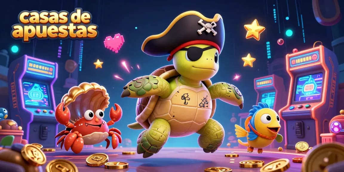 Apuesta en casas de apuestas con un diseño dinámico y personajes de aventuras marinas.