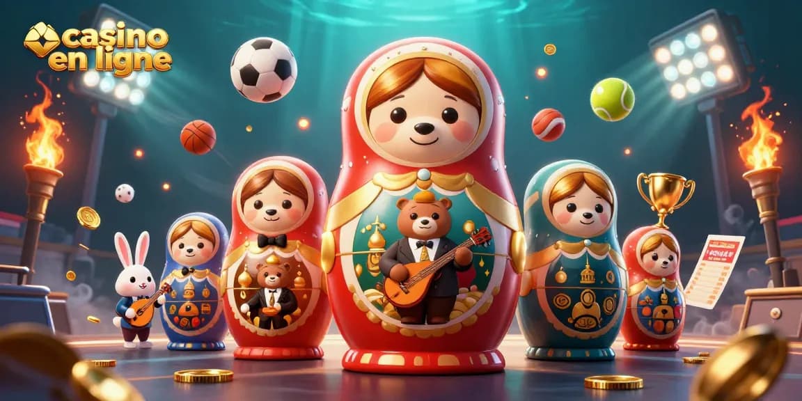 Illustrez vos gains sur casino en ligne avec cette scène dynamique de jeux et paris.