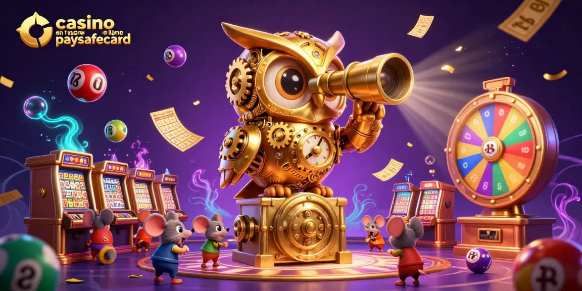 Découvrez le casino en ligne paysafecard avec une illustration captivante, animations dynamiques et interactions ludiques.