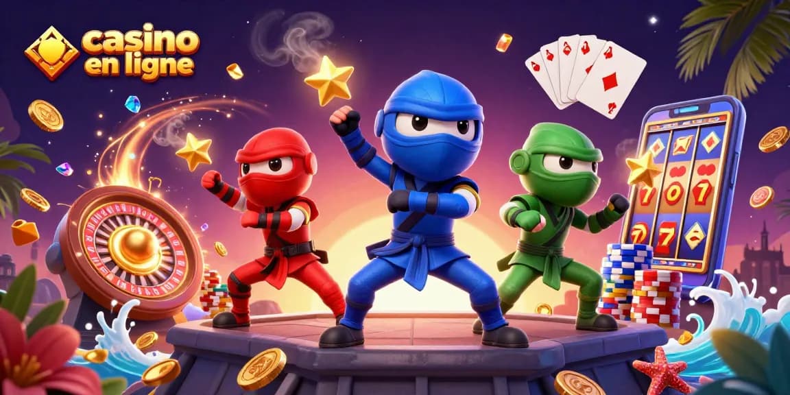 Gagnez des pièces en jouant à des jeux sur un casino en ligne captivant.