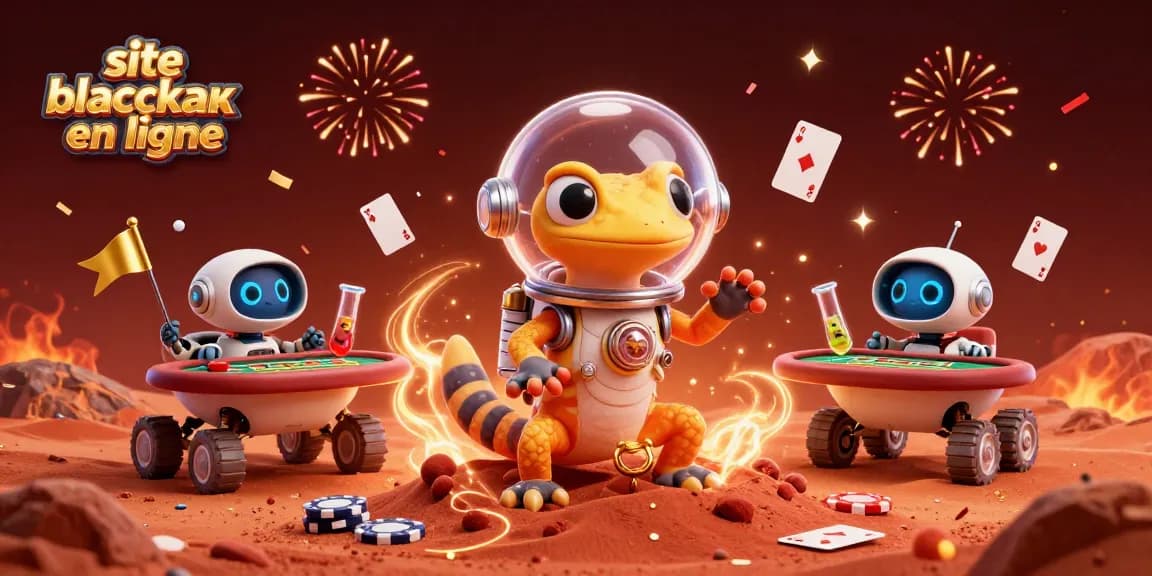 Jouez sur site blackjack en ligne avec des jeux captivants et des croupiers virtuels dans une scène festive.