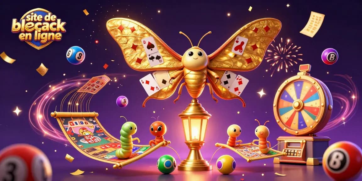 Venez découvrir le meilleur site de blackjack en ligne avec une illustration captivante de jeux de casino.