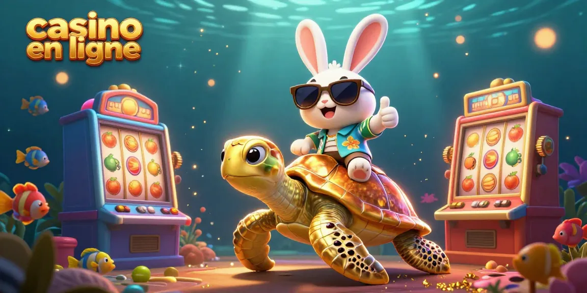 Jouez à casino en ligne avec notre adorable lapin chanceux et sa tortue dorée!