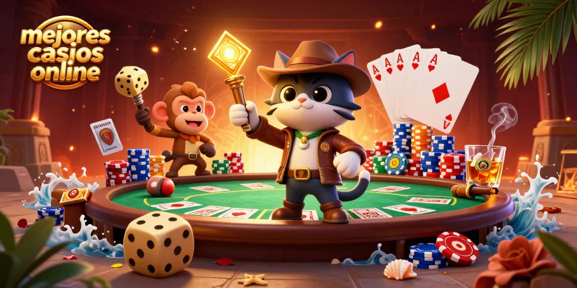 Evalúa con los mejores casinos online mientras el gato explorador descubre tesoros dorados.