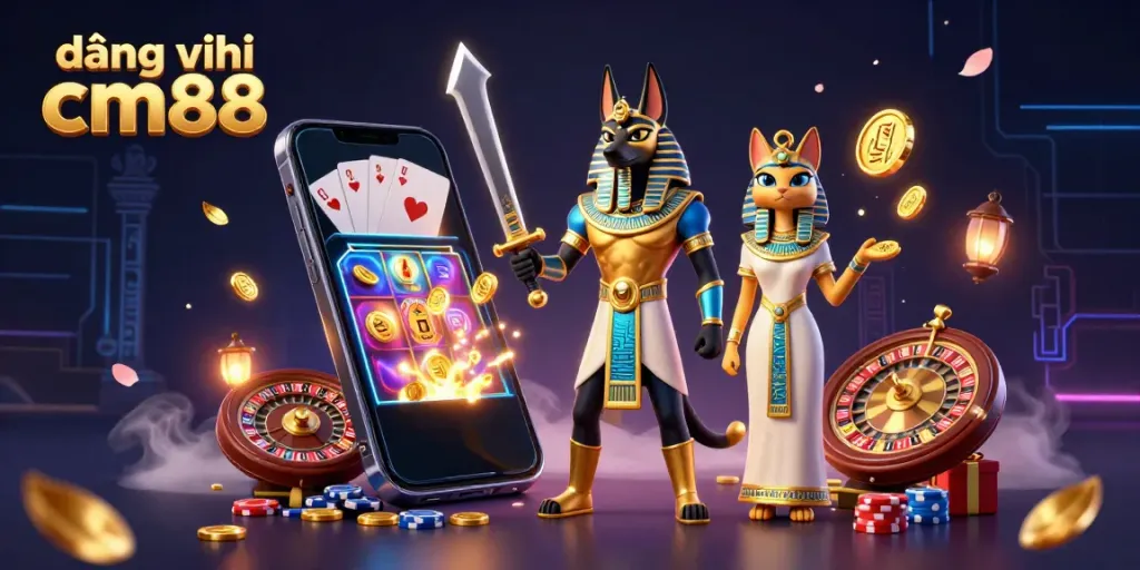 Engage in exciting gameplay as you đăng ký cm88 and unlock vibrant casino adventures with Anubis and Bastet.