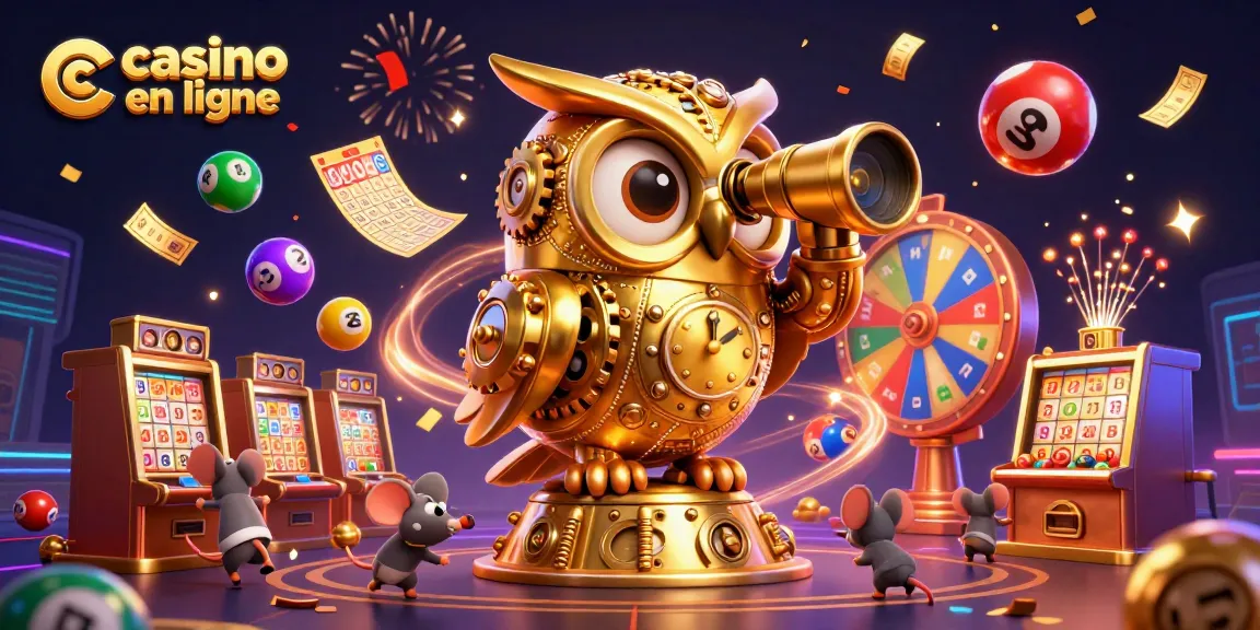 Profitez des jeux excitants dans un casino en ligne avec des jackpots animés et des effets de loterie.