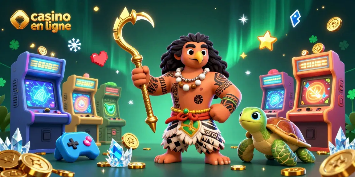 Profitez du casino en ligne avec un faucon tribal et une tortue mignonne dans un monde 3D animé.