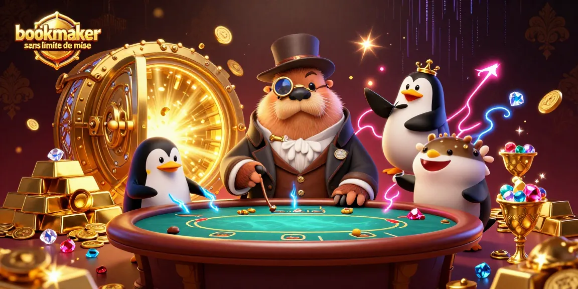 Pariez avec un bookmaker sans limite de mise face à des personnages divertissants au poker sous-marin.