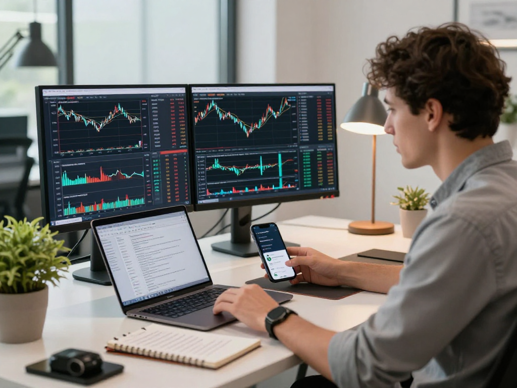 TradingView workspace with an analyst using advanced charting tools and market data