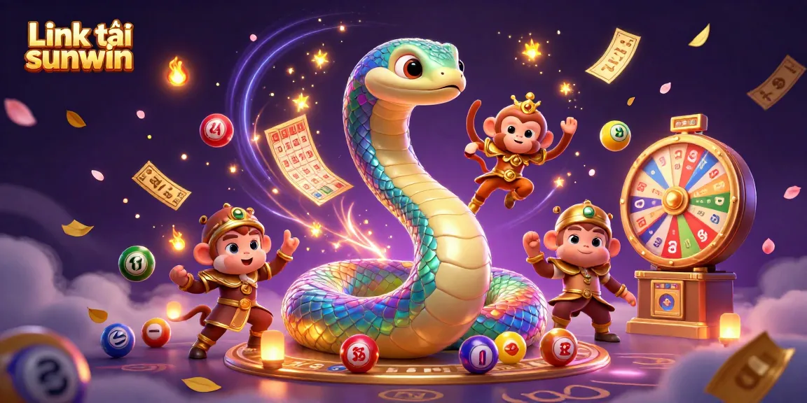 Experience the thrill with Link tải sunwin, a vibrant illustration of gaming excitement showcasing colorful elements and characters.