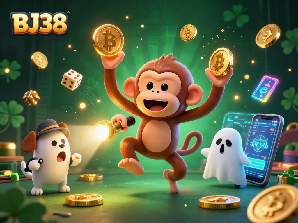 Experience thrilling gaming action with BJ38 at a haunted casino featuring mystical characters and crypto treasures.