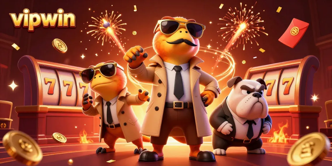 Experience winning thrills at vipwin with raptors in disguise entering a vibrant casino.