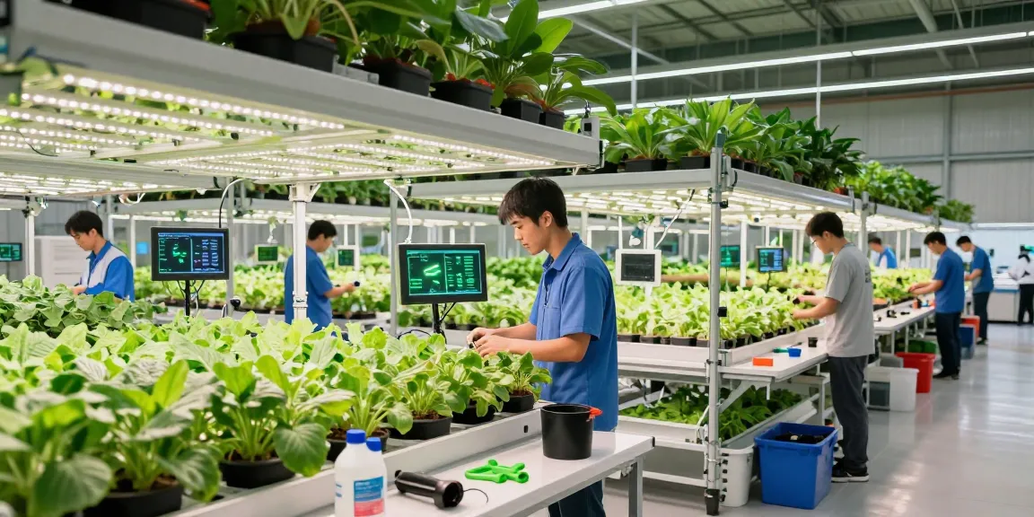 Dynamic indoor agriculture facility showcasing cika4d slot technology for vertical farming.