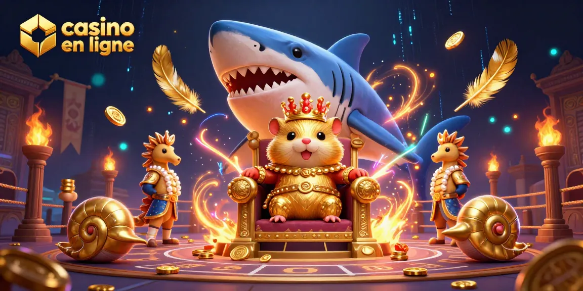 Explorez le royaume magique du casino en ligne avec un roi hamster audacieux et ses gardes marins