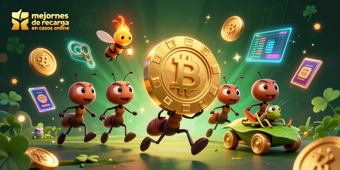 Descubre los mejores bonos de recarga en casinos online con un equipo dinámico de personajes animados.
