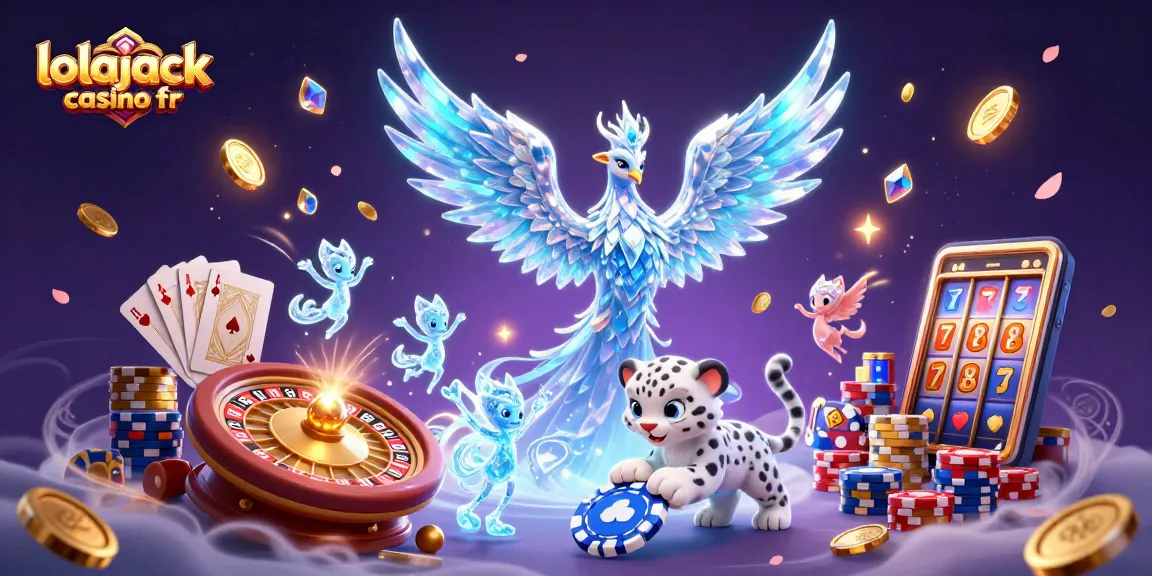 Jouez à Lolajack Casino fr avec une illustration riche en éléments de jeux de casino.