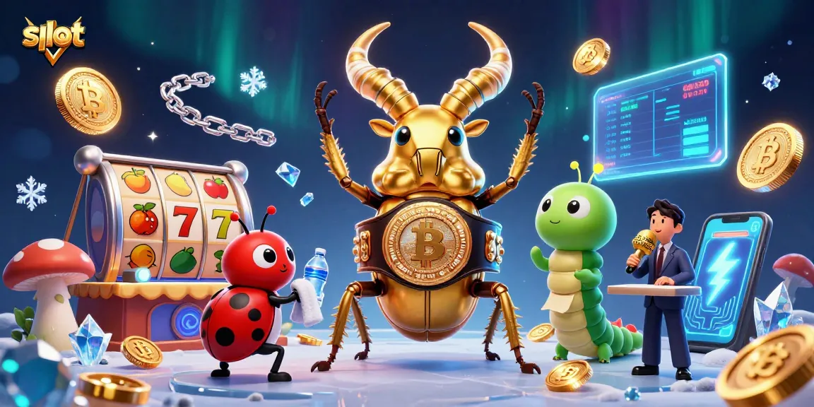 Slot dengan simbol dan elemen jackpot berpadu dalam ilustrasi 3D yang menarik.