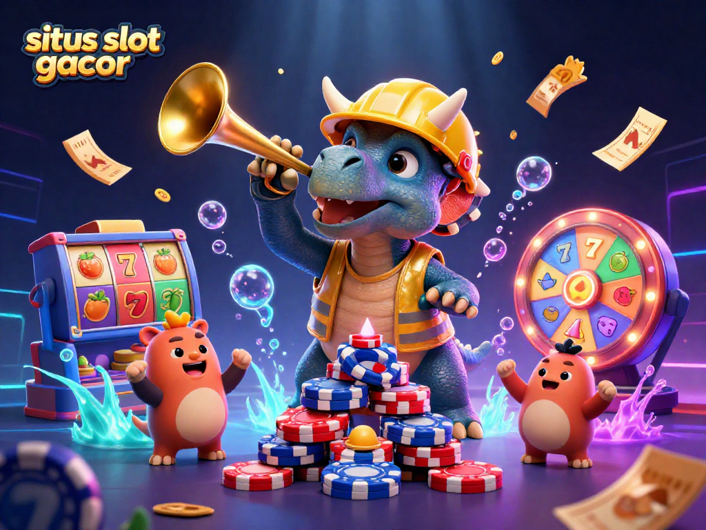 Experience the excitement of situs slot gacor with vibrant slot games and dynamic characters.