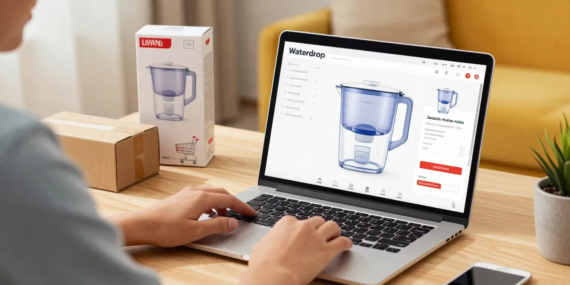 Waterdrop ED01B Electric Water Filter Pitcher showcased in a product review, perfect for online shopping and best deals.