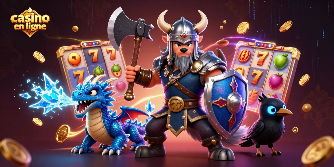 Gagnez gros avec les jeux de casino en ligne et les aventures magiques d'un Viking et son dragon.