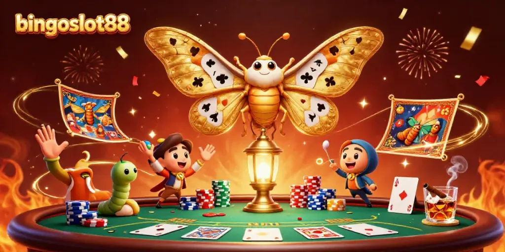 Menggoda pemain di bingoslot88 dengan ilustrasi karakter kasino bertema seru
