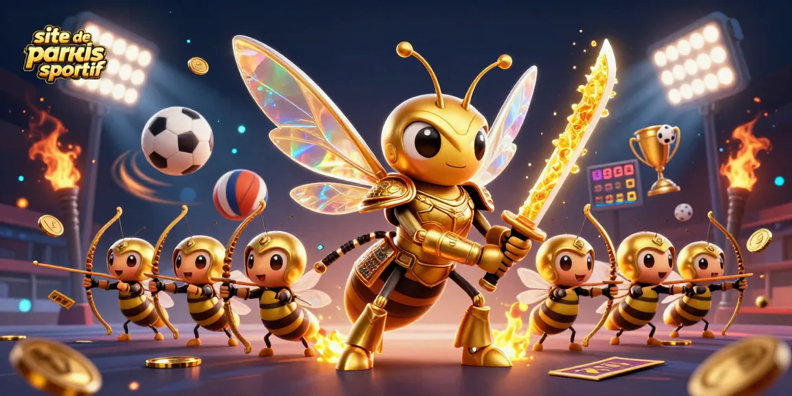 Apprenez les paris sportifs sur le site de paris sportif, avec une scène dynamique de personnages animés