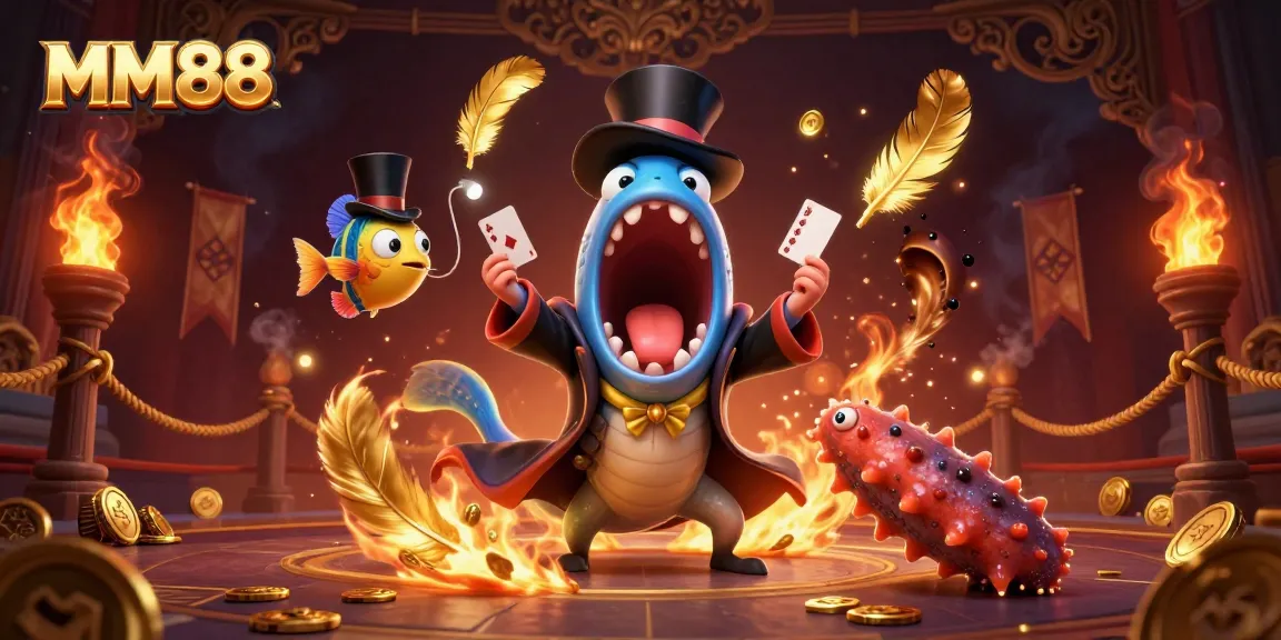 Experience exciting casino magic at MM88 with vibrant characters and dynamic game elements.