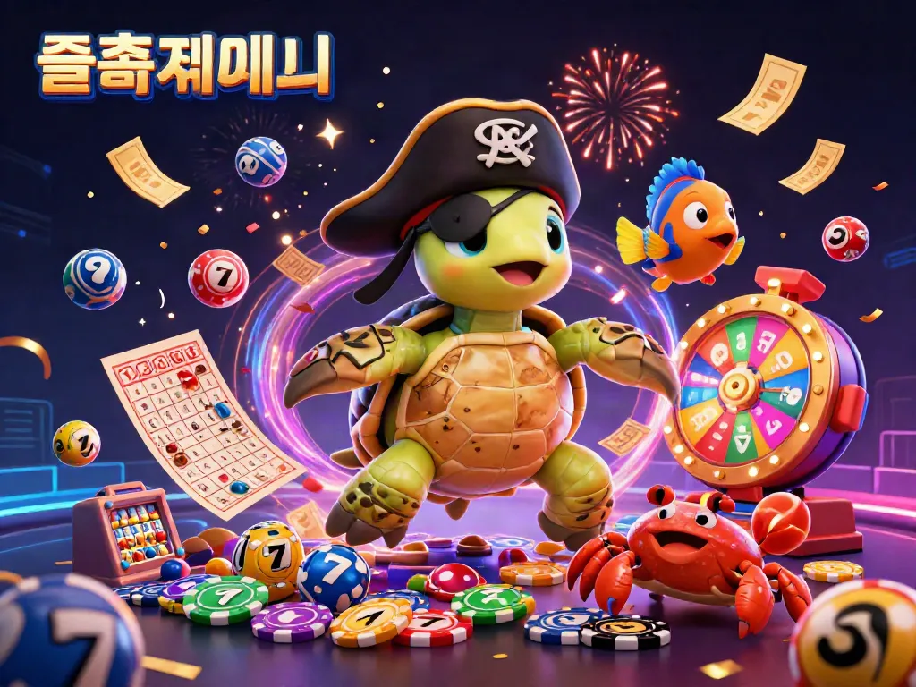 Engage with thrilling slot gameplay at the 슬롯사이트 featuring dynamic cartoon characters amidst vibrant casino symbols.