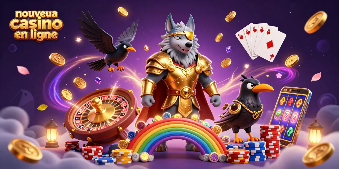 Visualisez du jeu en ligne avec nouveau casino en ligne, le loup Odin et ses corbeaux, ambiance riche et festive.