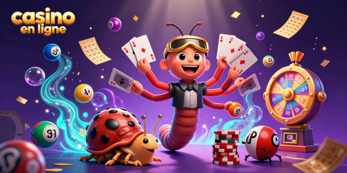Participer aux jeux au casino en ligne avec un croupier exceptionnel et des éléments colorés.