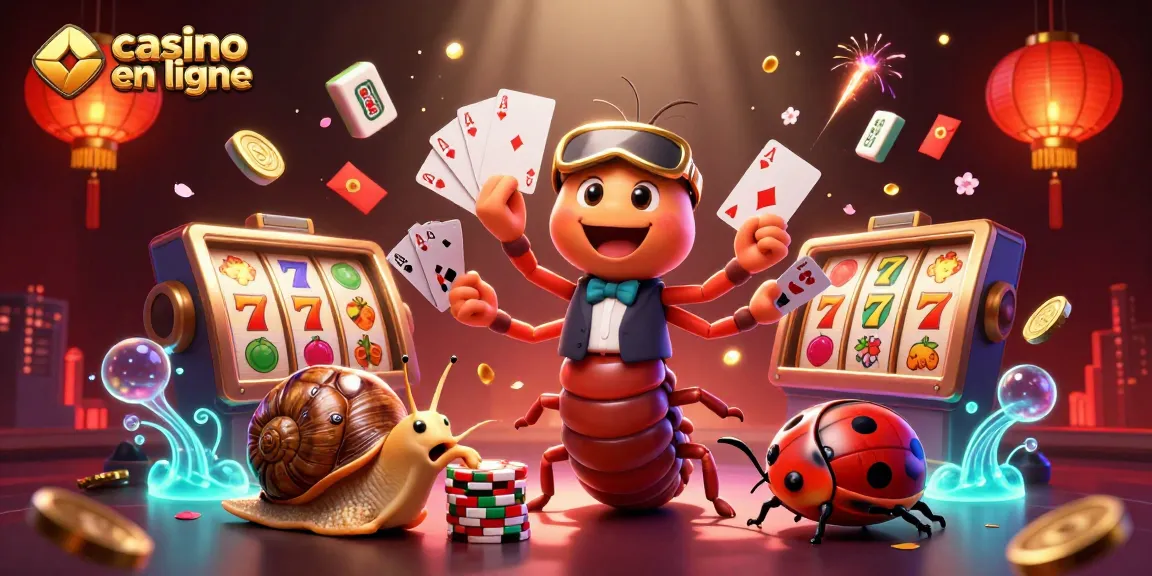 Attirez votre chance avec un casino en ligne en jouant autour d'un croupier original et des éléments de jeu colorés.