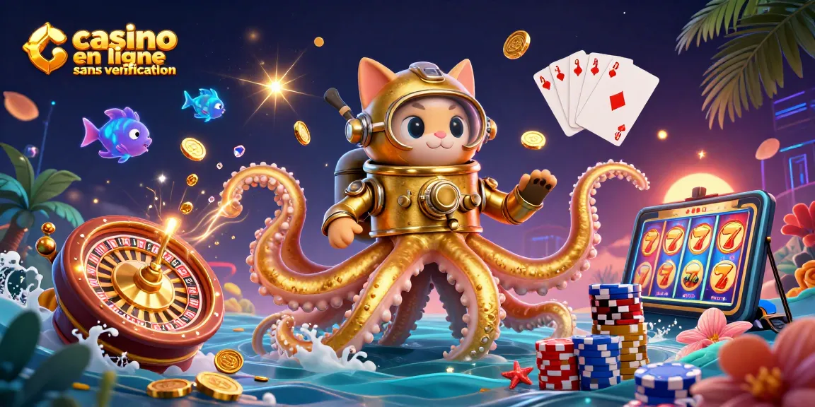 Ce casino en ligne sans vérification présente un kraken 3D et des éléments de jeu captivants.