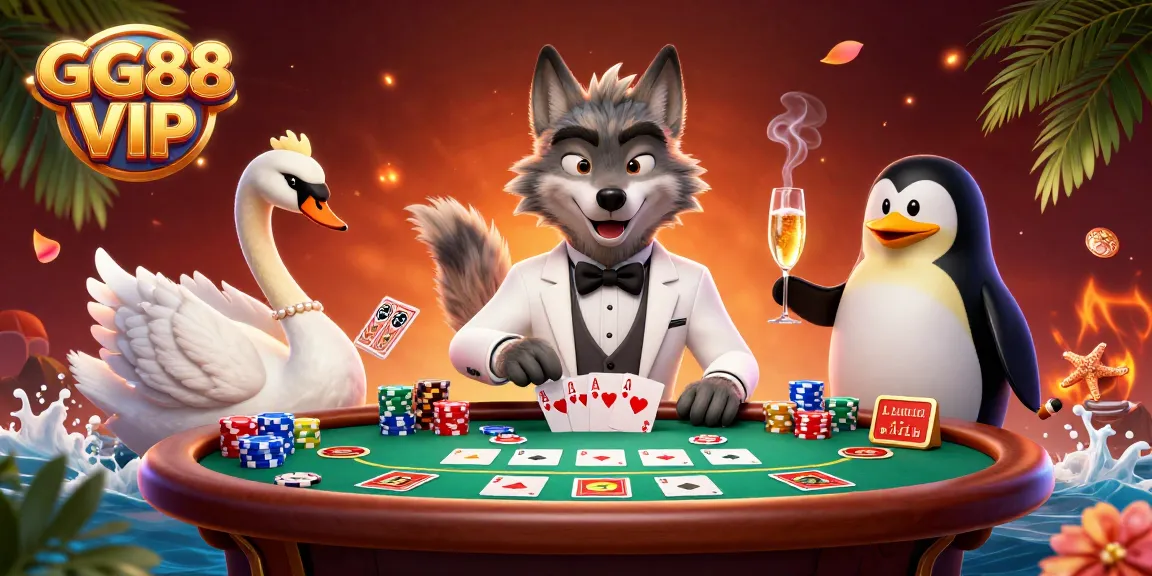 Engage in the exciting world of GG88 VIP with an elegant scene featuring exclusive card games and refined visuals.